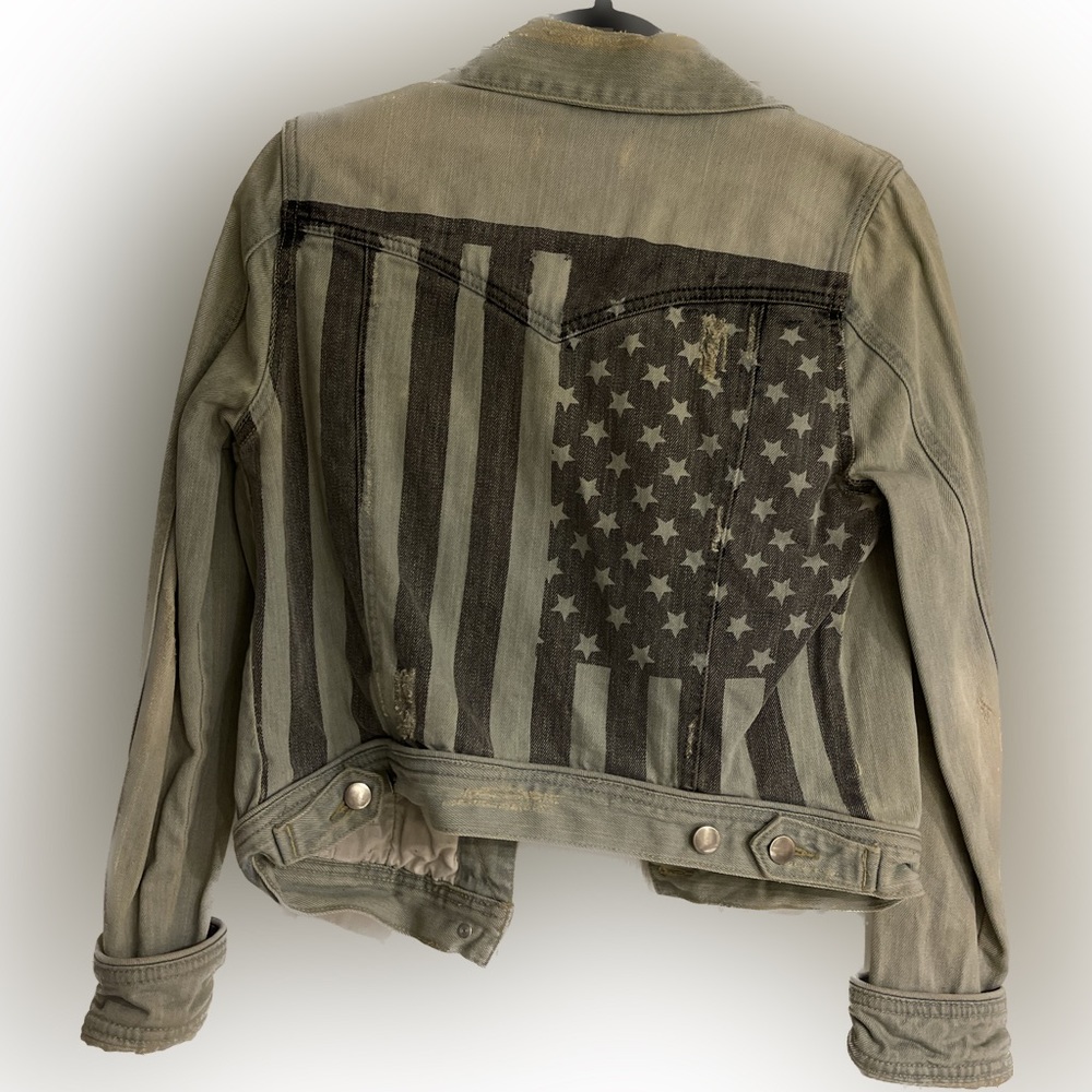 SALE ✨ Any 2 Items, 20% Off ✨ ANGL American Flag Jean Jacket
